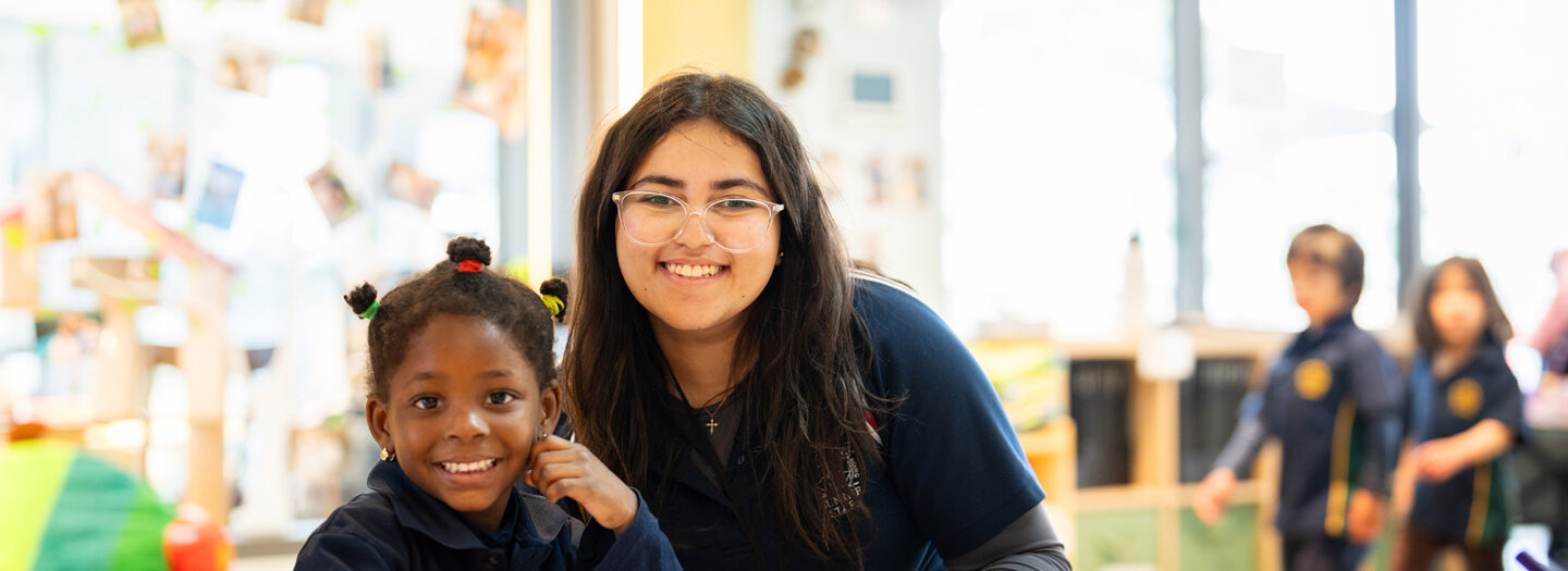 Anne, ELC Educator with ELC student