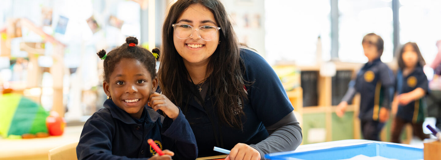 ELC Student and Teacher