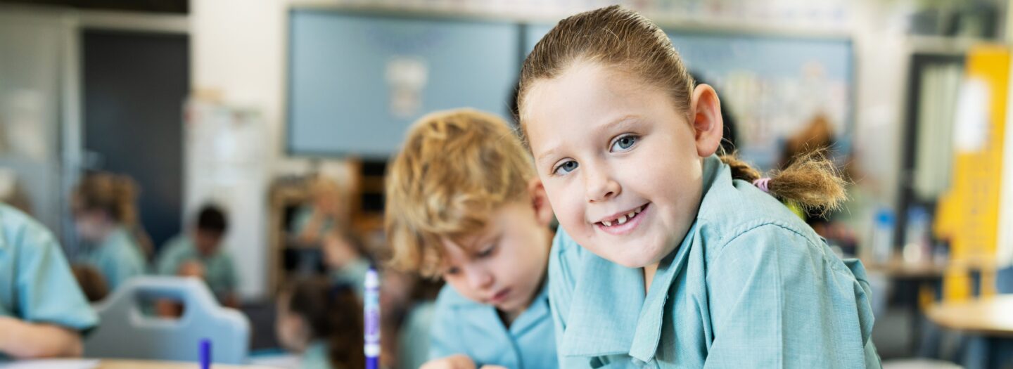 Student learning Phonics