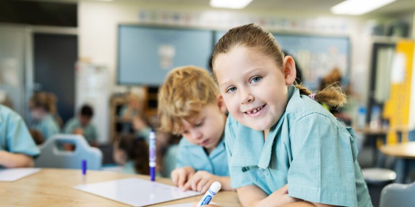 Student learning Phonics